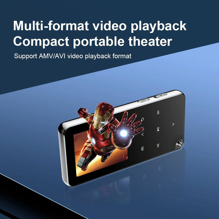 Portable Bluetooth Mp3 Player 16Gb Capacity Black