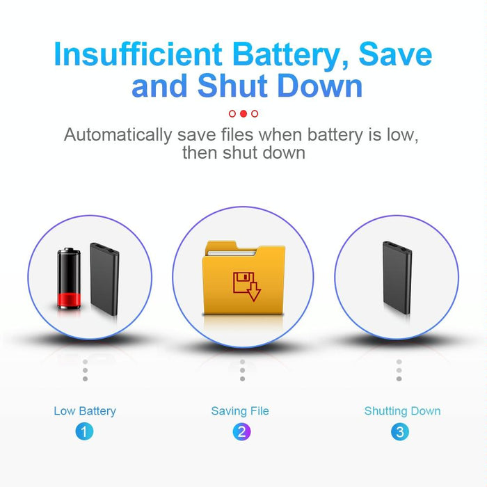 Intelligent Hd Noise Reduction Voice Control Recorder Capacity 16Gb Black