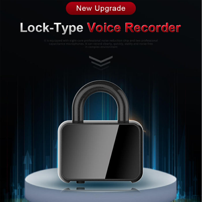 Intelligent Hd Noise Reduction Lock Voice Recorder Capacity 16Gb Black