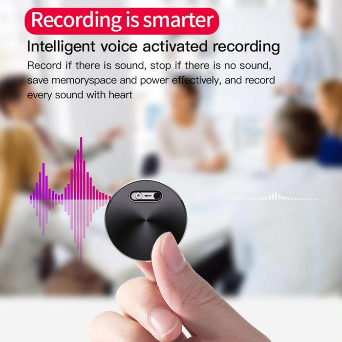 Intelligent Hd Noise Reduction Voice Recorder Capacity 32Gb Black