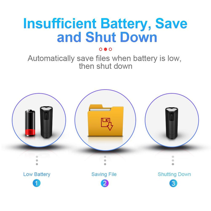 Intelligent Hd Noise Reduction Remote Voice Control Recorder Capacity 4Gb Black