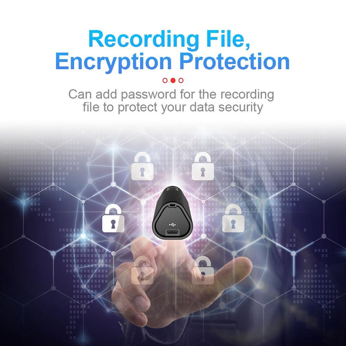 Intelligent Hd Noise Reduction Remote Voice Control Recorder Capacity 4Gb Black