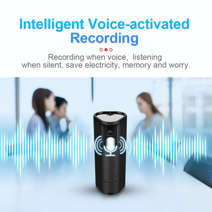 Intelligent Hd Noise Reduction Remote Voice Control Recorder Capacity 16Gb Black