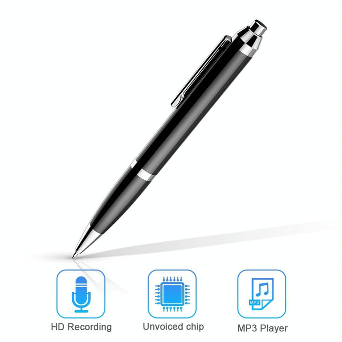 Intelligent Hd Digital Noise Reduction Recording Pen Capacity 16Gb Black
