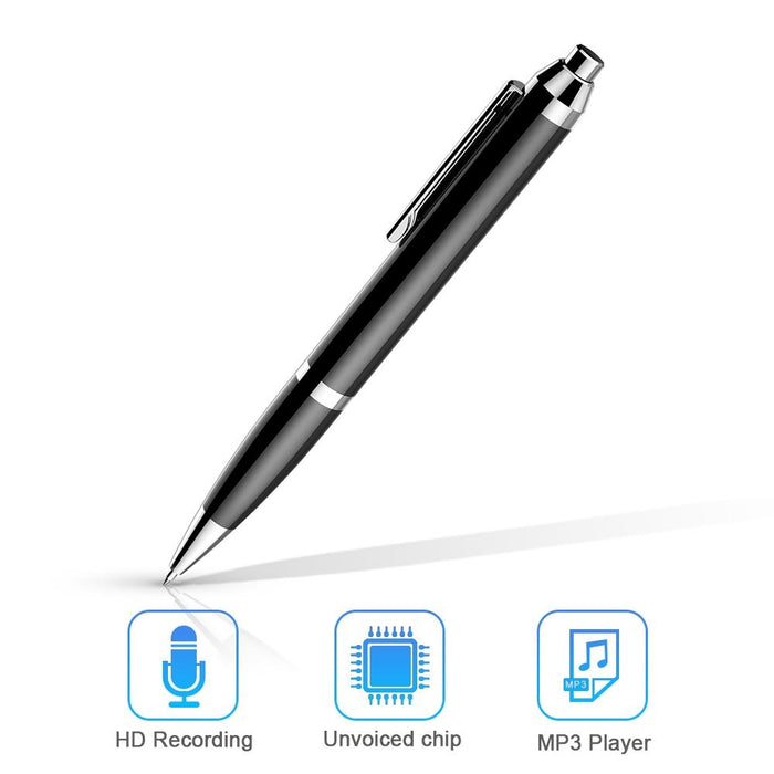 Intelligent Hd Digital Noise Reduction Recording Pen Capacity 32Gb Black