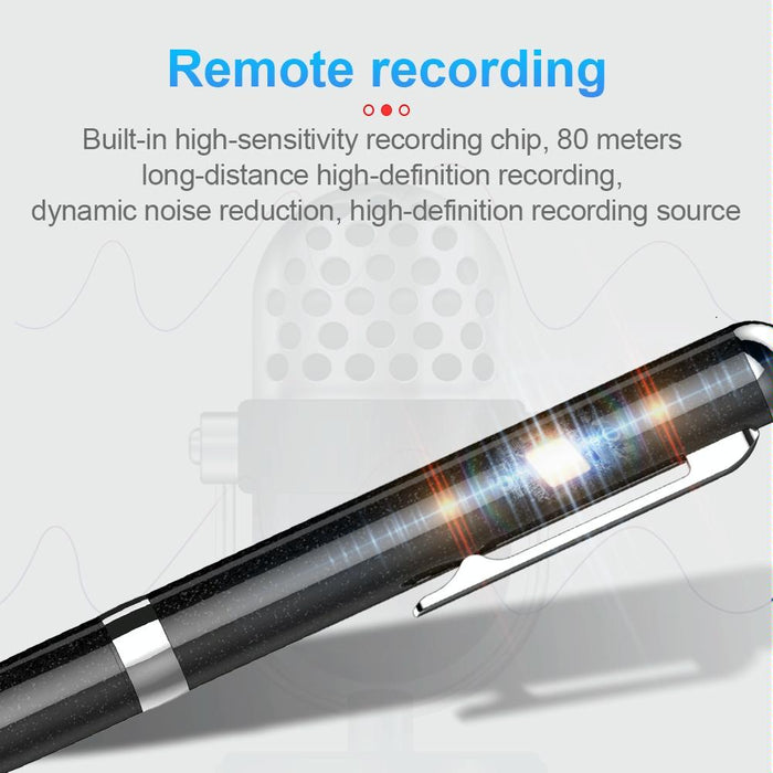 Intelligent Hd Digital Noise Reduction Recording Pen Capacity 16Gb Black