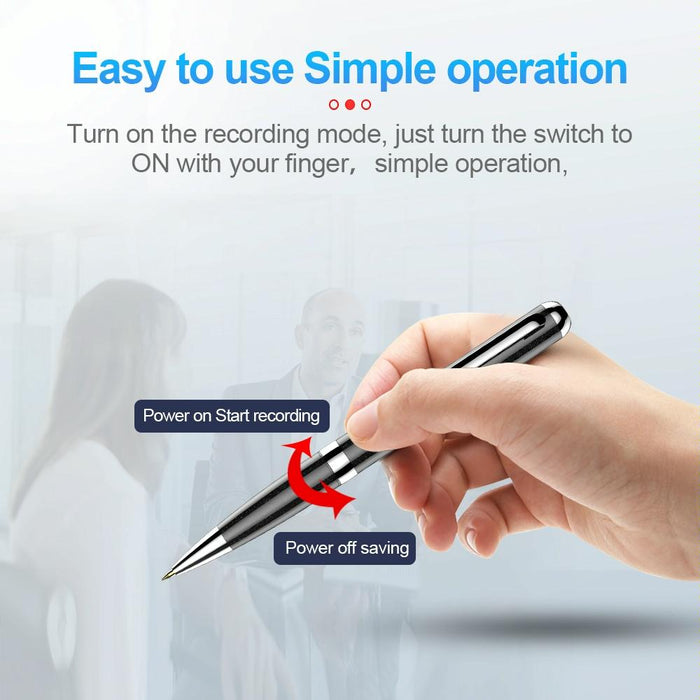 Q96 Intelligent Hd Digital Noise Reduction Recording Pen Capacity 32Gb Black