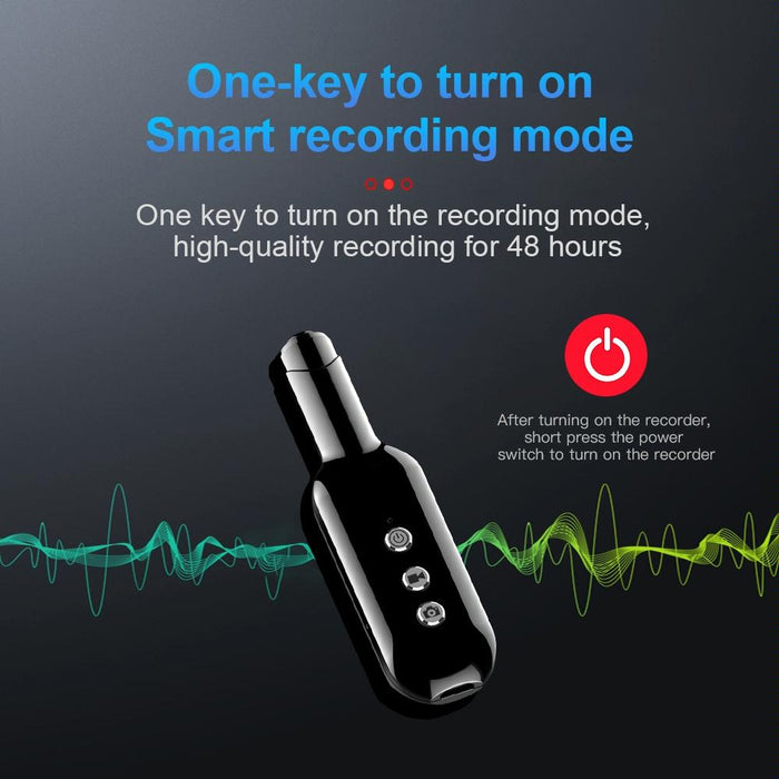 D3 Ai Smart High-Definition Noise Reduction Voice Recorder Capacity 4Gb Black