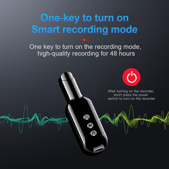 D3 Ai Smart High-Definition Noise Reduction Voice Recorder Capacity 64Gb Black