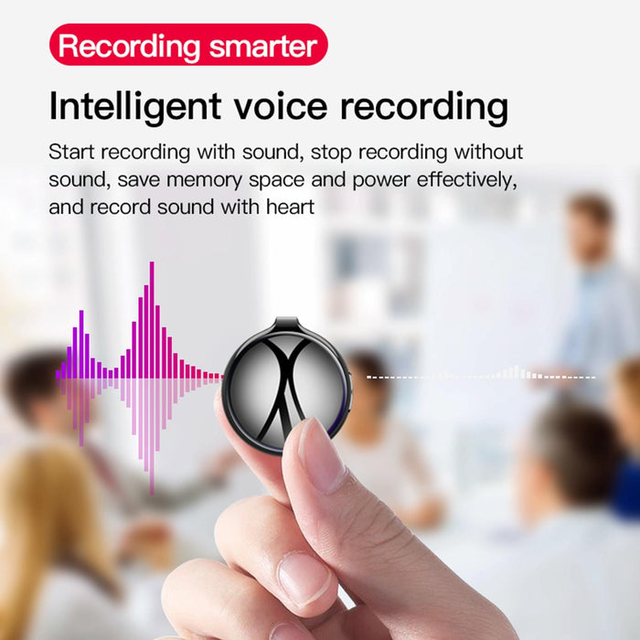 Ai Intelligent High-Definition Noise Reduction Voice Control Recorder Capacity 4Gb Black