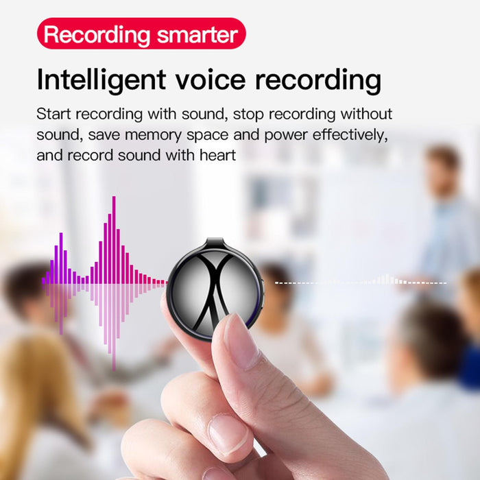 Ai Intelligent High-Definition Noise Reduction Voice Control Recorder Capacity 16Gb Black