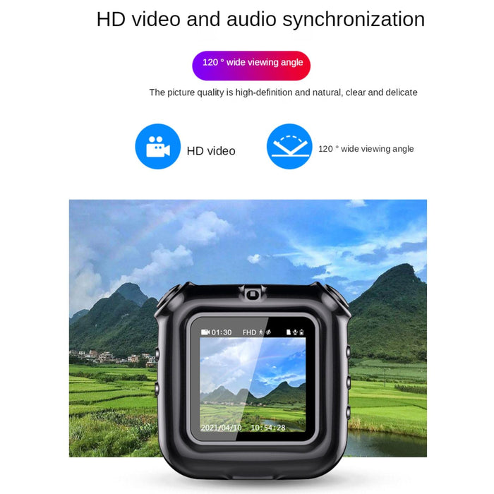 V9 Ai Intelligent High-Definition Noise Reduction Conference Voice Recorder Support Real-Time Camera Viewing Capacity 16Gb Black
