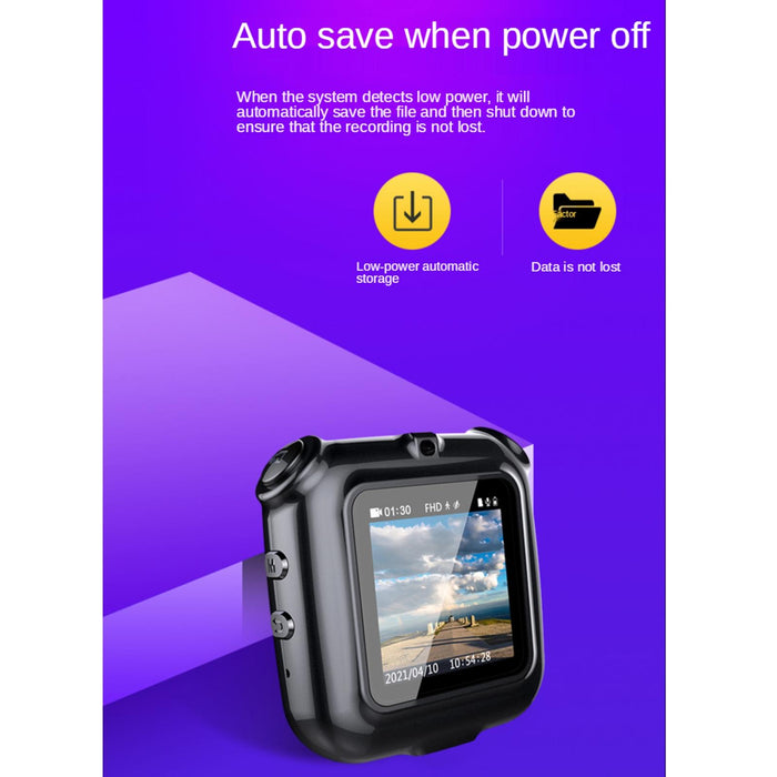 V9 Ai Intelligent High-Definition Noise Reduction Conference Voice Recorder Support Real-Time Camera Viewing Capacity 16Gb Black