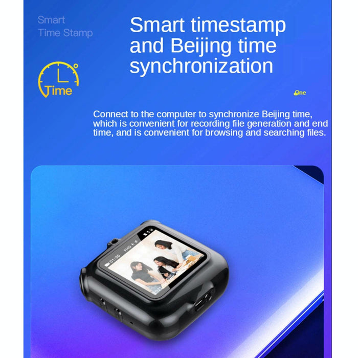 V9 Ai Intelligent High-Definition Noise Reduction Conference Voice Recorder Support Real-Time Camera Viewing Capacity 32Gb Black