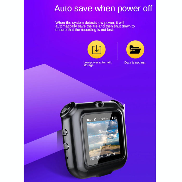 V9 Ai Intelligent High-Definition Noise Reduction Conference Voice Recorder Support Real-Time Camera Viewing Capacity 32Gb Black