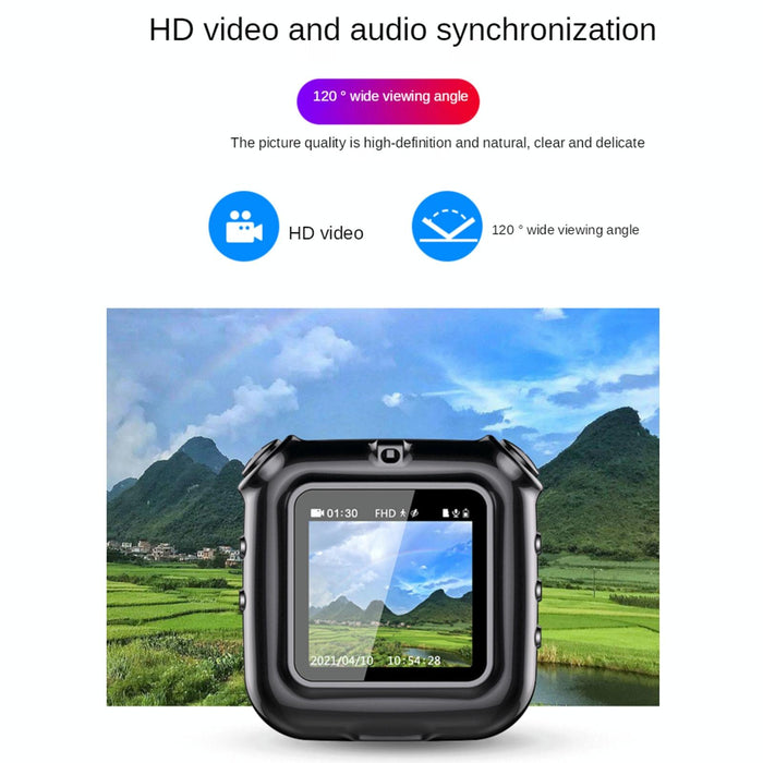 V9 Ai Intelligent High-Definition Noise Reduction Conference Voice Recorder Support Real-Time Camera Viewing Capacity 128Gb Black