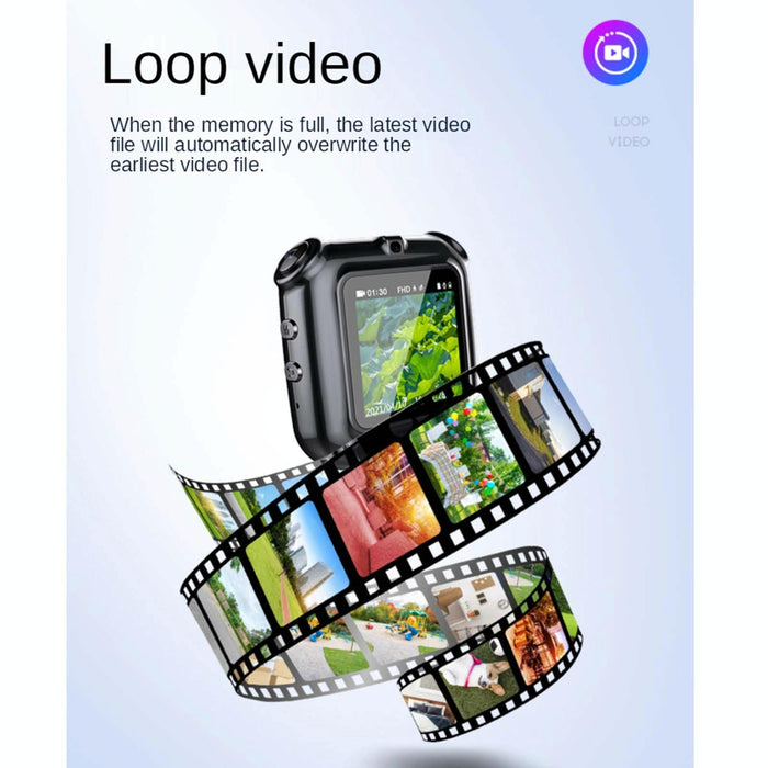 V9 Ai Intelligent High-Definition Noise Reduction Conference Voice Recorder Support Real-Time Camera Viewing Capacity 128Gb Black