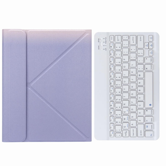 Bluetooth Keyboard Leather Case with Rear Three-fold Holder For iPad 10.2 2020 & 2019 / Pro 10.5 inch