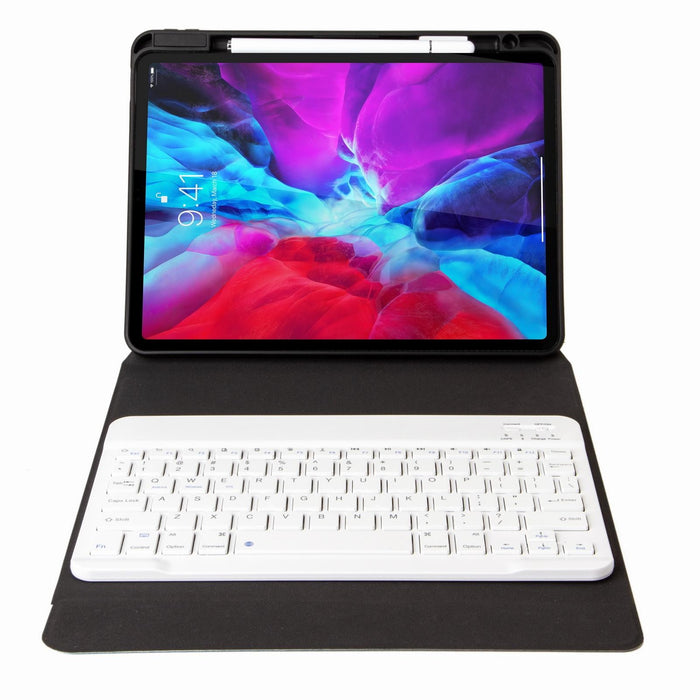 Bluetooth Keyboard Leather Case with Rear Three-fold Holder For iPad 10.2 2020 & 2019 / Pro 10.5 inch