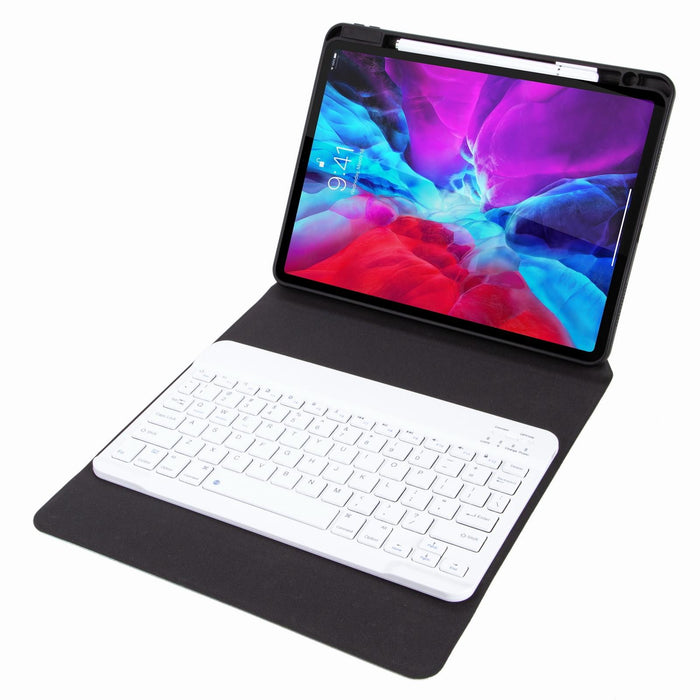 Bluetooth Keyboard Leather Case with Rear Three-fold Holder For iPad 10.2 2020 & 2019 / Pro 10.5 inch