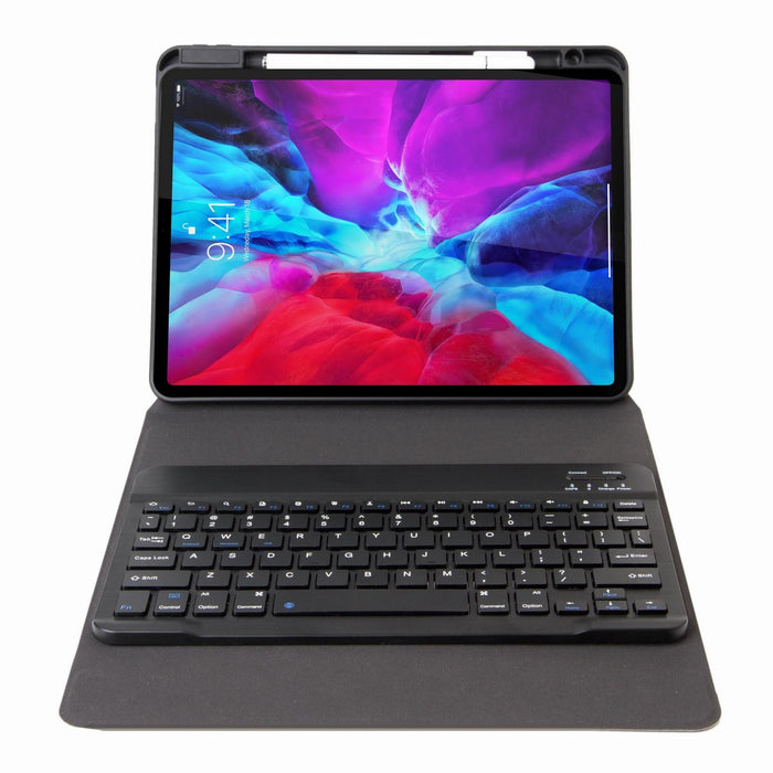 Bluetooth Keyboard Leather Case with Rear Three-fold Holder For iPad 10.2 2020 & 2019 / Pro 10.5 inch