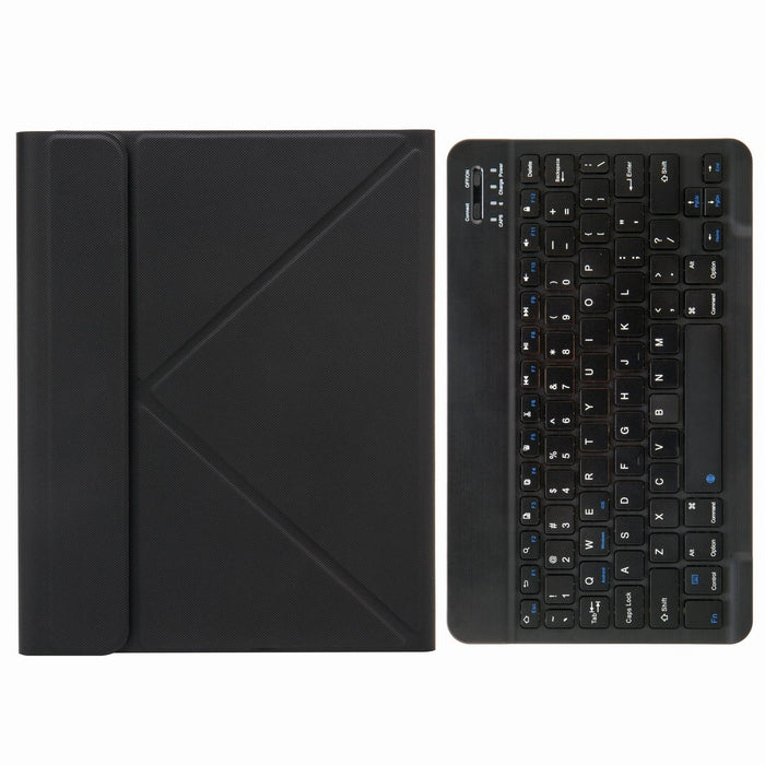 Bluetooth Keyboard Leather Case with Rear Three-fold Holder For iPad 10.2 2020 & 2019 / Pro 10.5 inch