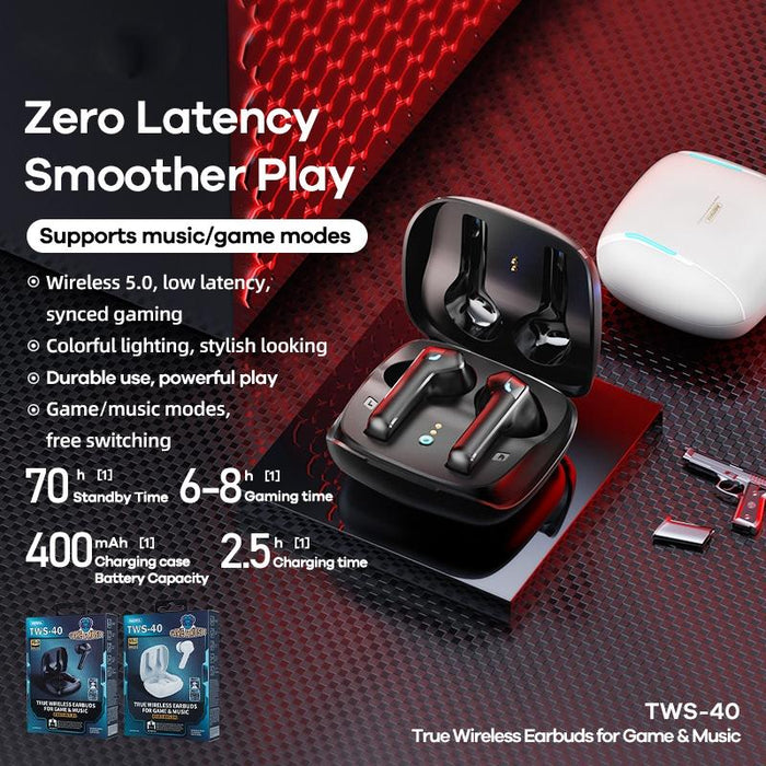 Tws-40 True Wireless Music Gaming Bluetooth Earphone