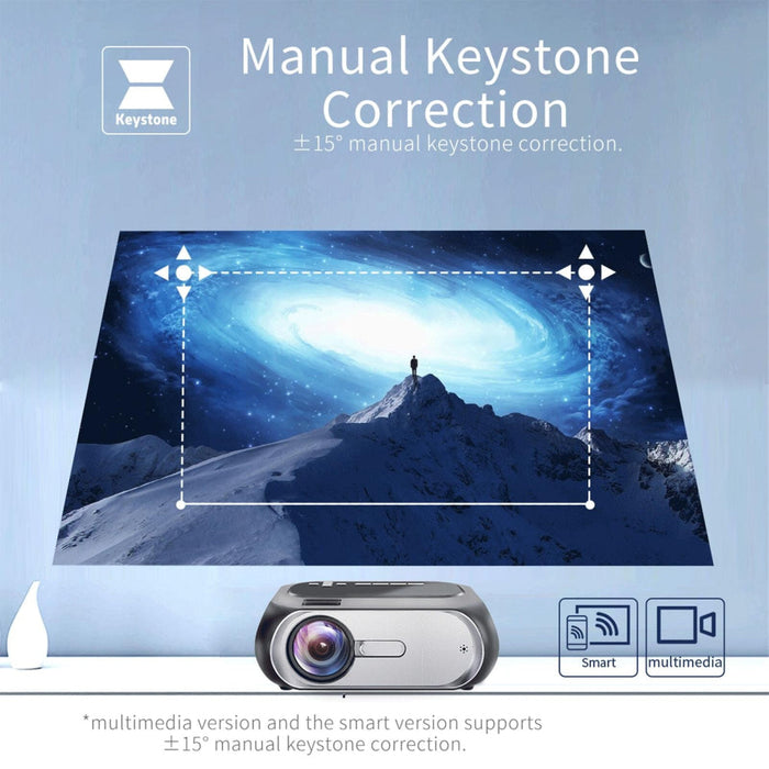 T7I 720P 200 Ansi Lumens Home Theater Led Hd Digital Projector Basic Version Silver Grey