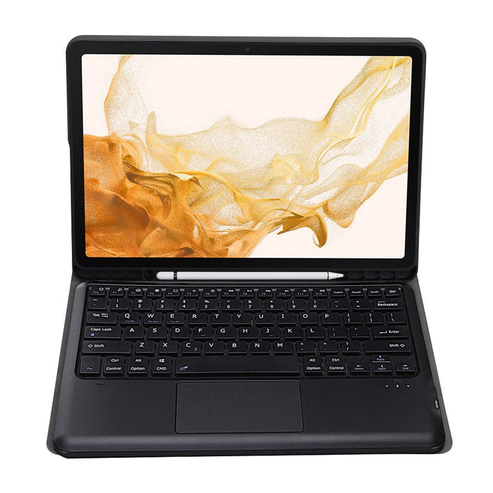 Bluetooth Keyboard Case For Samsung Galaxy Tab S8+ With Touchpad & Pen Slot