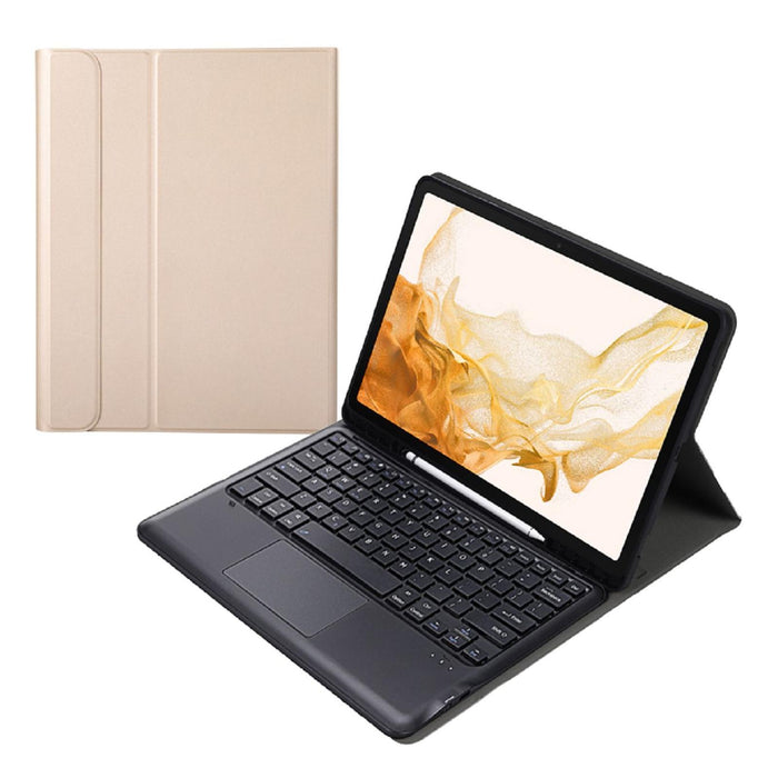 Bluetooth Keyboard Case For Samsung Galaxy Tab S8+ With Touchpad & Pen Slot