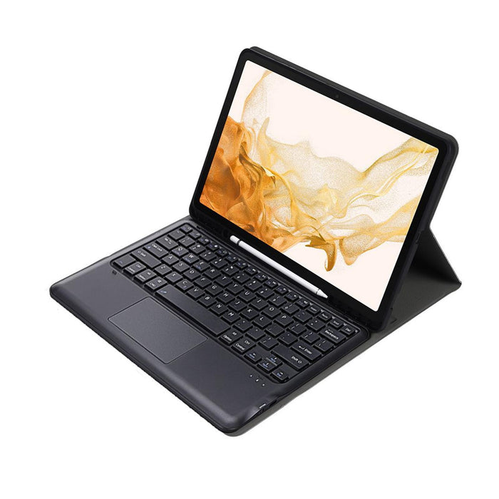 Bluetooth Keyboard Case For Samsung Galaxy Tab S8+ With Touchpad & Pen Slot