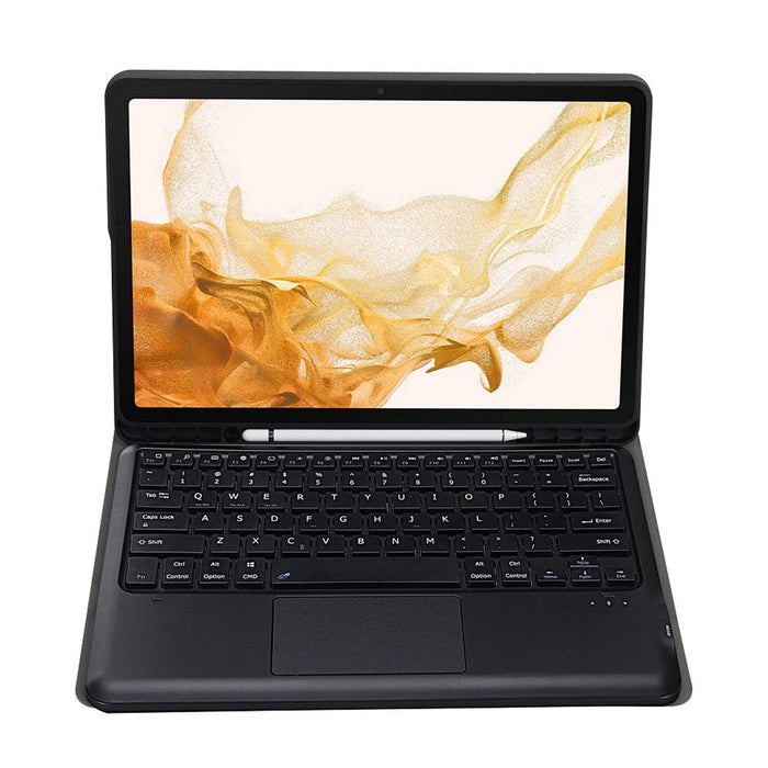 Bluetooth Keyboard Case For Samsung Galaxy Tab S8+ With Touchpad & Pen Slot