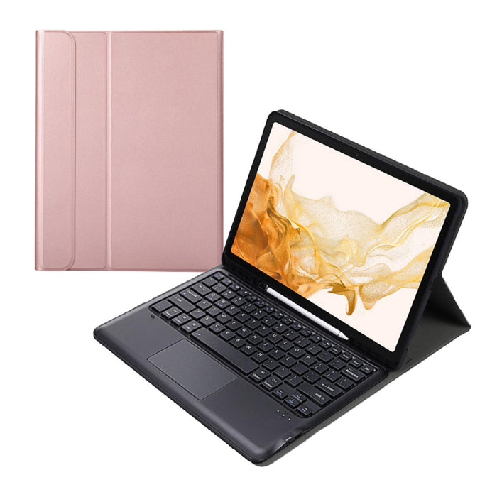 Bluetooth Keyboard Case For Samsung Galaxy Tab S8+ With Touchpad & Pen Slot