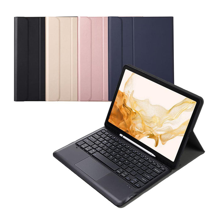 Bluetooth Keyboard Case For Samsung Galaxy Tab S8+ With Touchpad & Pen Slot