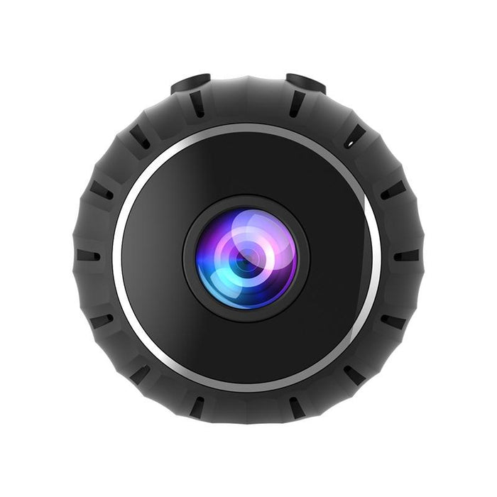 Infrared Night Vision Mini Wifi Camera With Base Black