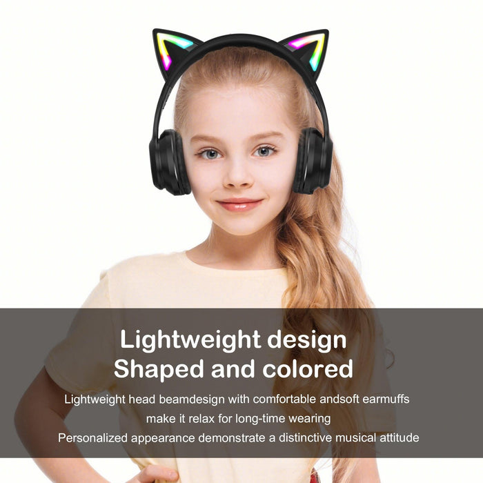Wireless Bluetooth Headphones With Rgb Lighting