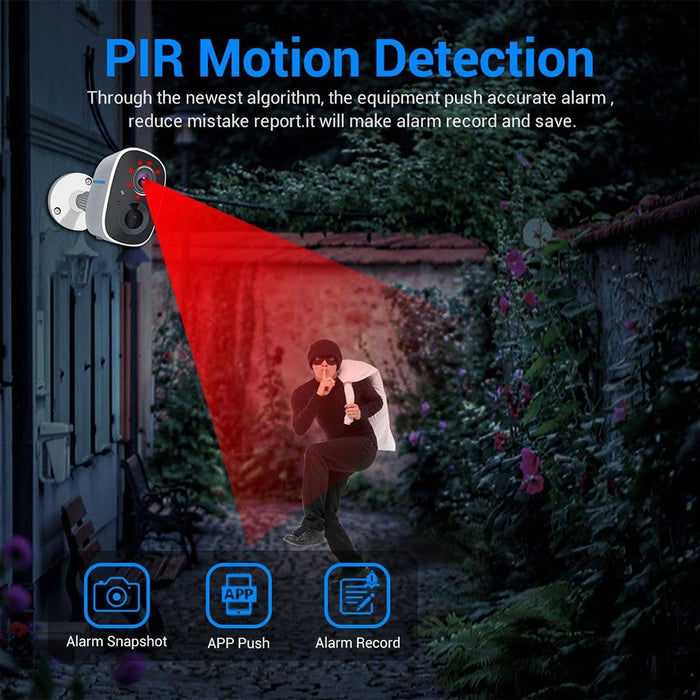 G14 Rechargeable 1080P Full Hd Ai Recognition Infrared Night Vision Wifi Camera