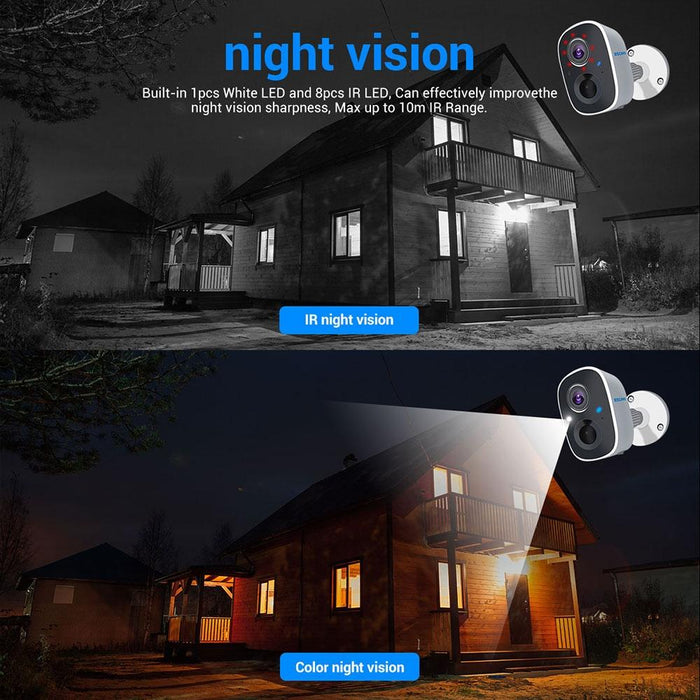 G14 Rechargeable 1080P Full Hd Ai Recognition Infrared Night Vision Wifi Camera