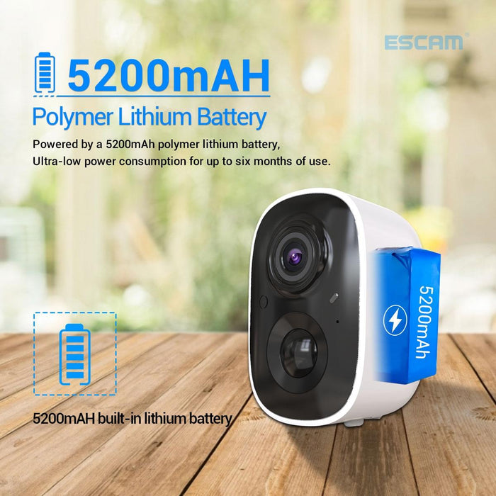 G14 Rechargeable 1080P Full Hd Ai Recognition Infrared Night Vision Wifi Camera