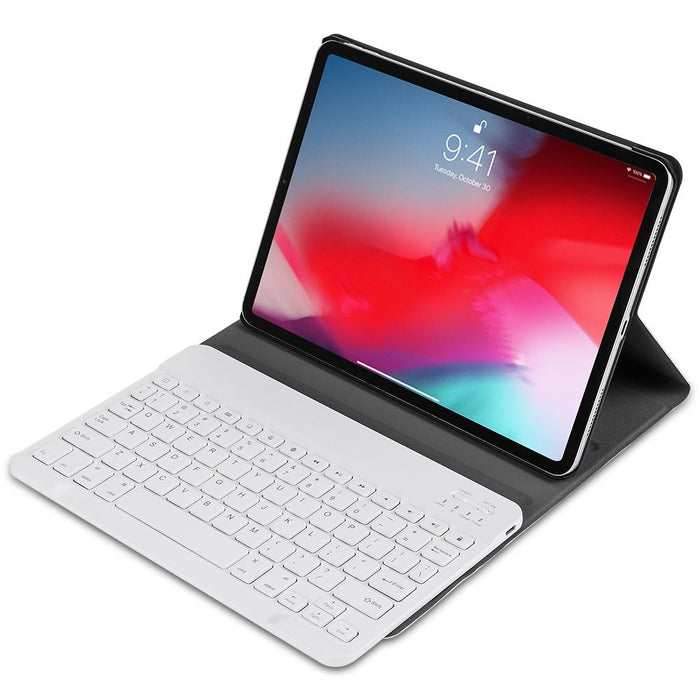 Lambskin Texture Ultra-Thin Bluetooth Keyboard Leather Case For Ipad Air 2022 / Air 2020 10.9 & Pro 11 Inch 2021 / 2020 / 2018