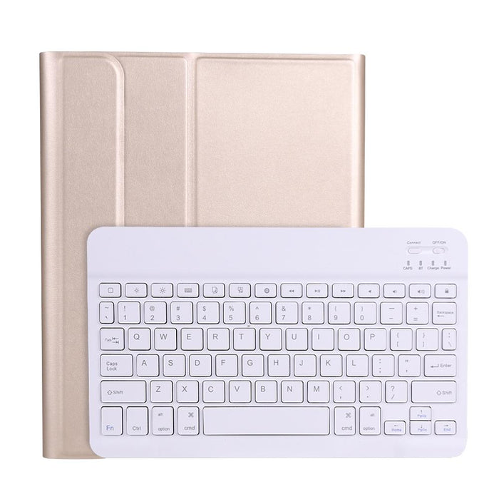 Lambskin Texture Ultra-Thin Bluetooth Keyboard Leather Case With Pen Holder For Ipad Air 5 2022 / Air 4 2020 10.9 & Pro 11 Inch 2021 / 2020 / 2018