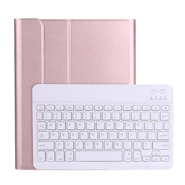 Lambskin Texture Ultra-Thin Bluetooth Keyboard Leather Case With Pen Holder For Ipad Air 5 2022 / Air 4 2020 10.9 & Pro 11 Inch 2021 / 2020 / 2018