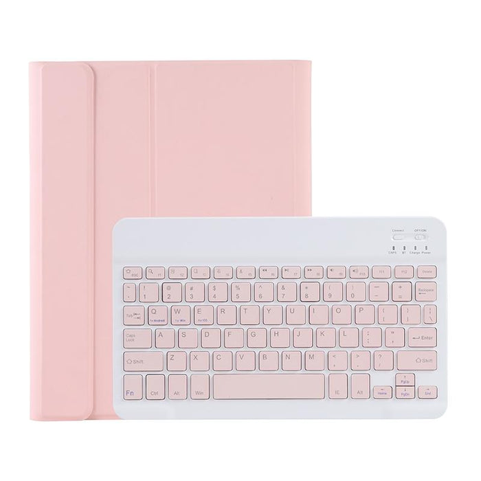 Candy Colour Skin Feel Texture Bluetooth Keyboard Leather Case With Pen Holder For Ipad Air 4 10.9 2020 / Air 5 10.9 2022