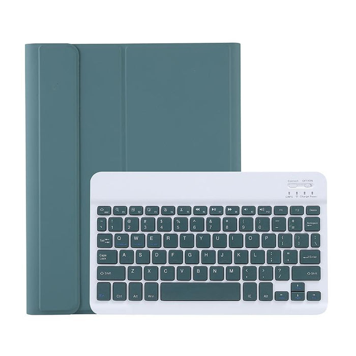 Candy Colour Skin Feel Texture Bluetooth Keyboard Leather Case With Pen Holder For Ipad Air 4 10.9 2020 / Air 5 10.9 2022