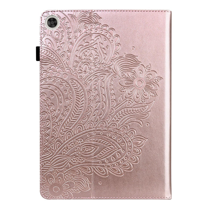 Peacock Embossed Pattern Tpu + Pu Leather Tablet Case