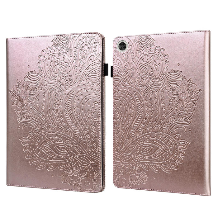 Peacock Embossed Pattern Tpu + Pu Leather Tablet Case