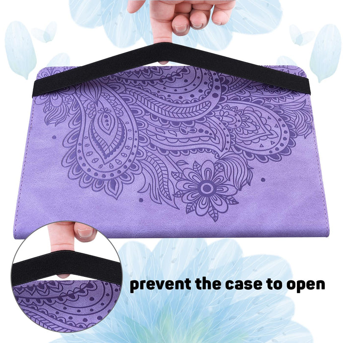 Peacock Embossed Pattern Tpu + Pu Leather Tablet Case