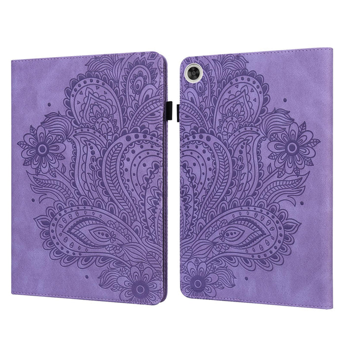 Peacock Embossed Pattern Tpu + Pu Leather Tablet Case
