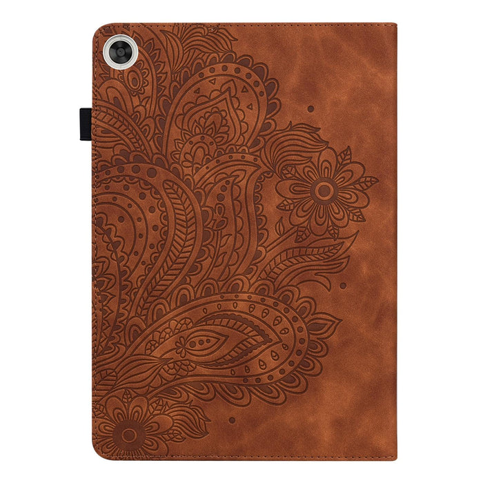 Peacock Embossed Pattern Tpu + Pu Leather Tablet Case