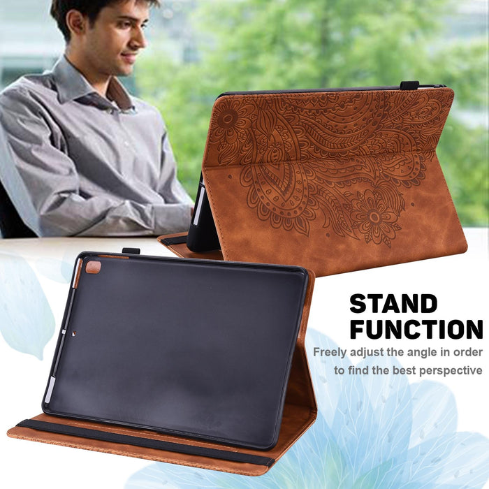 Peacock Embossed Pattern Tpu + Pu Leather Tablet Case